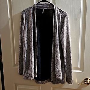 Color thread gray/black patterned jacket